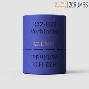 H32 - H32 Schlauchverbinder Ø 32 mm